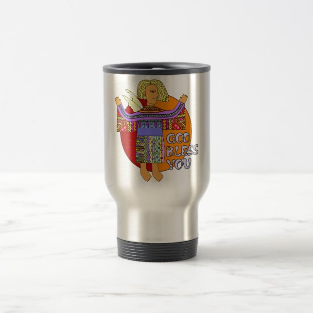 Taza De Viaje Dios te bendiga (Centro)