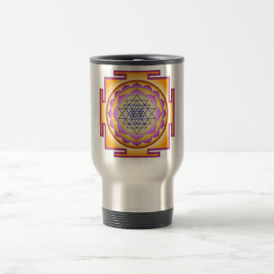 Taza De Viaje Diosa Sri Yantra Chakra Shiva Shakti Navayoni