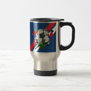 Taza De Viaje Diseñador de fútbol de Chicas personalizados