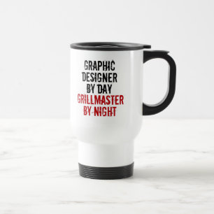 Taza De Viaje Diseñador gráfico de Grillmaster
