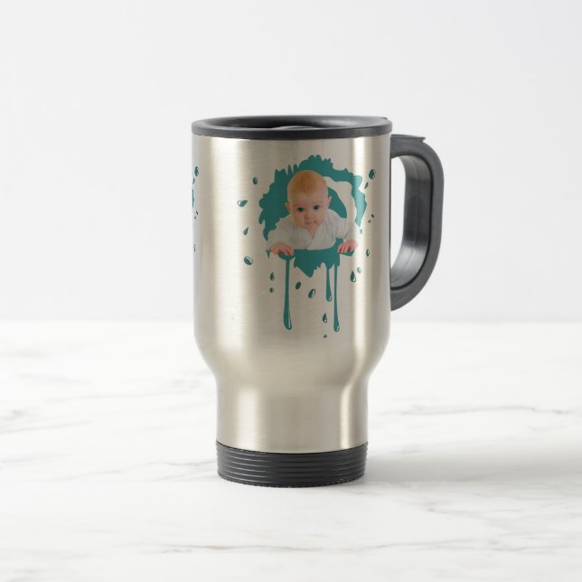 Taza De Viaje Diseñar su propia foto para bebés (Anverso derecho)