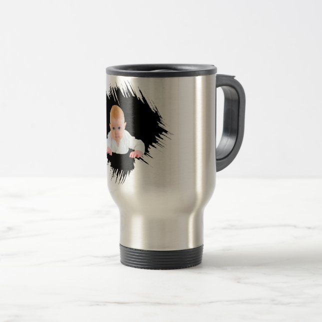 Taza De Viaje Diseñar su propia foto para bebés (Anverso derecho)