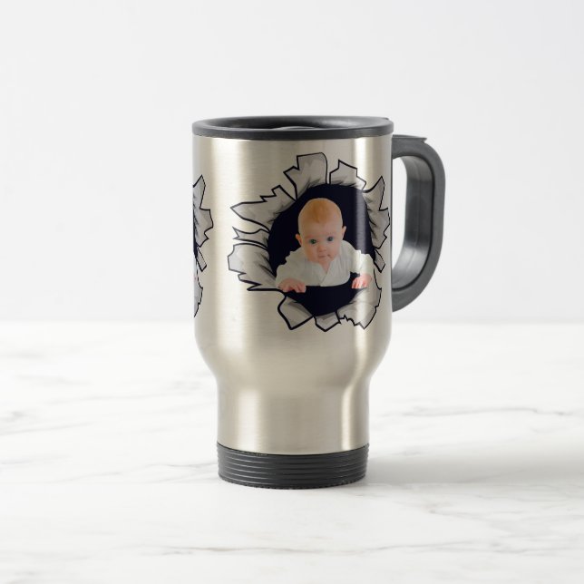 Taza De Viaje Diseñar su propia foto para bebés (Anverso derecho)