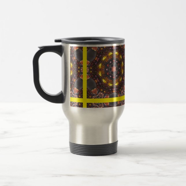 Taza De Viaje Diseño 1 Café Mug (Izquierda)