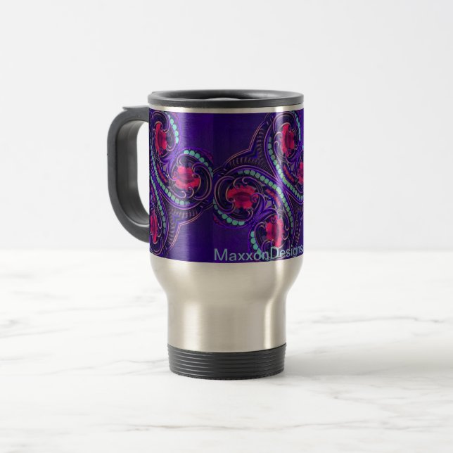 Taza De Viaje Diseño 2 Café Mug (Anverso izquierdo)