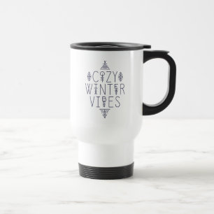 Taza De Viaje Diseño acogedor de vibraciones de invierno