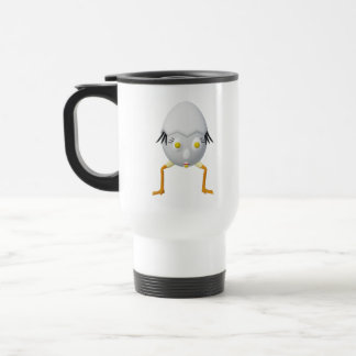 Taza De Viaje Diseño adorable de personaje de huevo peculiar de