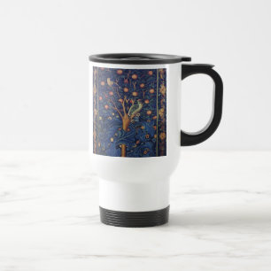 Taza De Viaje Diseño azul de tapiz del pájaro carpintero de Will