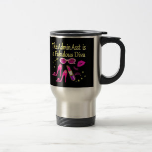 Taza De Viaje DISEÑO DE ADMIN ASST DIVA DE bonito