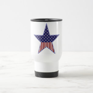 Taza De Viaje Diseño de Bandera Patriótica de EEUU