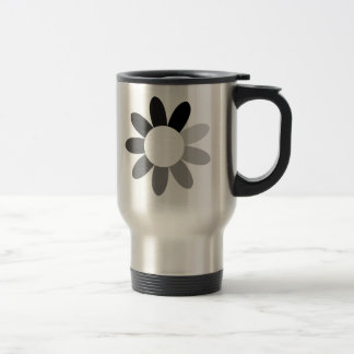 Taza De Viaje Diseño de flor tonal de antigüedad espacial