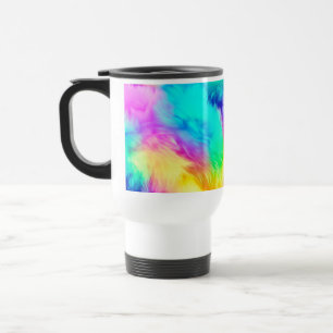 Taza De Viaje Diseño de fondo de textura de pelaje esponjoso arc