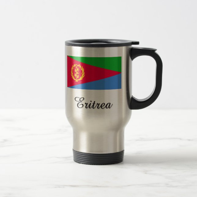 Taza De Viaje Diseño de la bandera de Eritrea (Derecha)