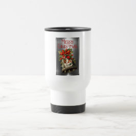 Taza De Viaje Diseño de la Campana de Navidad Feliz Navidad Vint