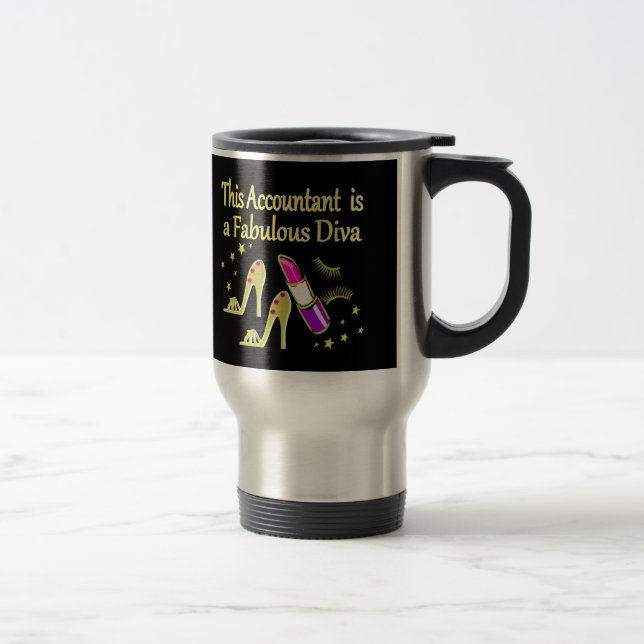 TAZA DE VIAJE DISEÑO DE LA CUENTA DE ORO GLOBAL (Derecha)