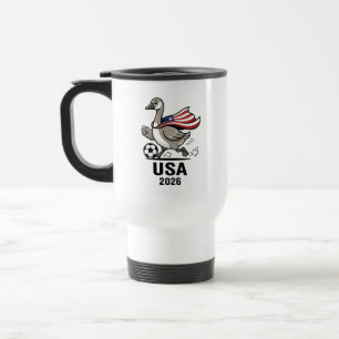 Taza De Viaje Diseño de meme de ganso patriótico divertido USA 2