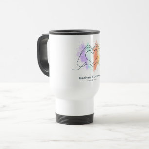 Taza De Viaje Diseño de Orgullo Corazón de Amabilidad Universal