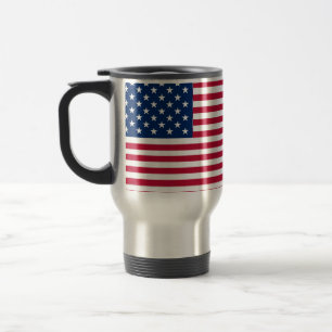 Taza De Viaje Diseño de orgullo de bandera estadounidense de EE.