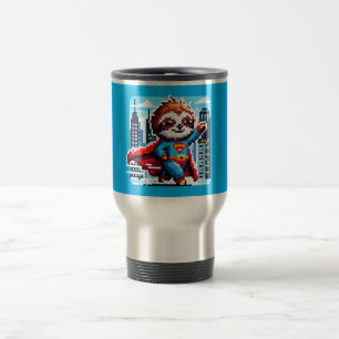 Taza De Viaje Diseño de paisajes urbanos del Héroe del Arte Pixe