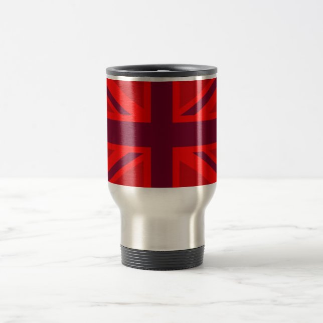 Taza De Viaje Diseño de Red Accent Union Jack (Centro)