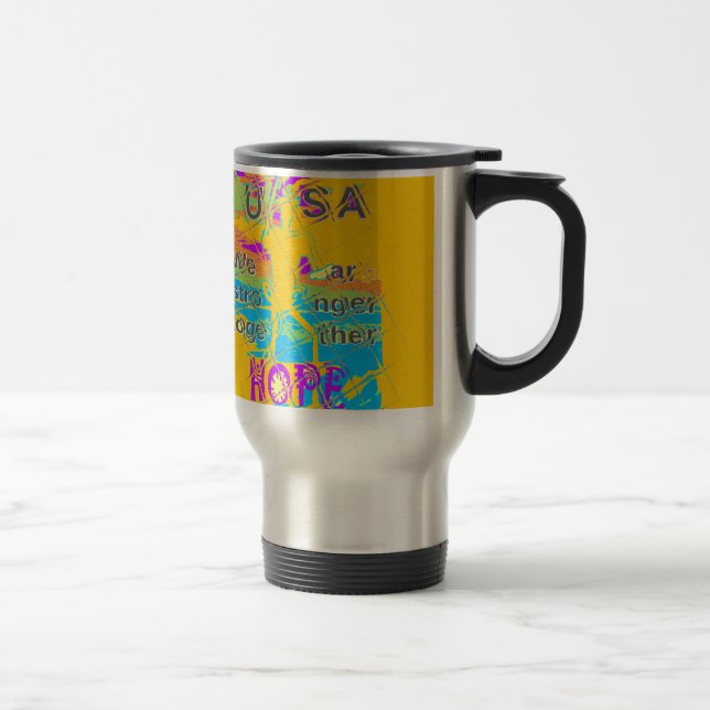 Taza De Viaje Diseño de textos asombrosos para Estados Unidos (Derecha)