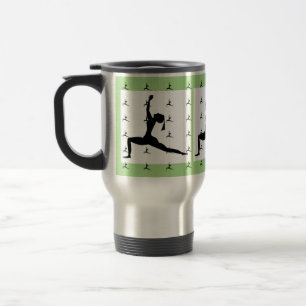 Taza De Viaje Diseño de Yoga Verde Viaje/Mug por el lugar de tra