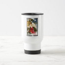 Taza De Viaje Diseño del Ángel de Navidad Feliz Navidad Vintage