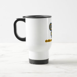 Taza De Viaje Diseño del Círculo Dorado