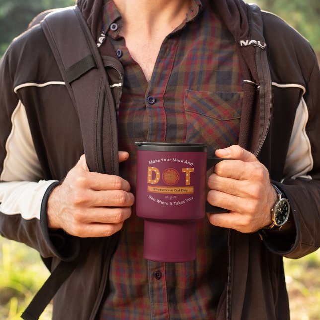 Taza De Viaje Diseño del Día Internacional del Dot (Subido por el creador)