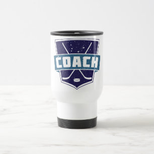Taza De Viaje Diseño del escudo del coche de hockey