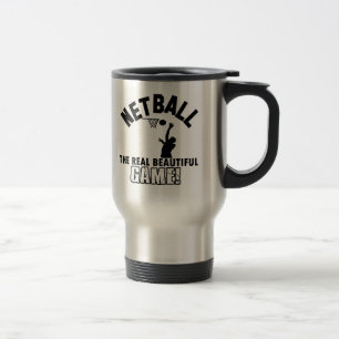 Taza De Viaje diseño del netball