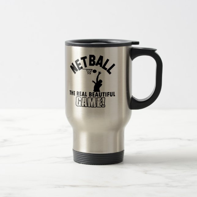 Taza De Viaje diseño del netball (Derecha)