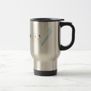 Taza De Viaje Diseño Dental, Diente y Cepillo de Dientes