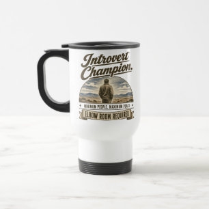Taza De Viaje Diseño divertido de introvertido al estilo vintage