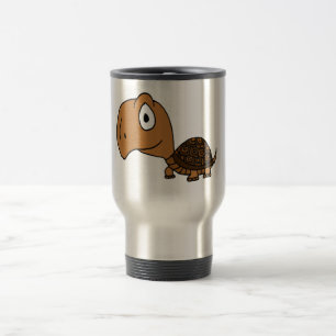 Taza De Viaje Diseño divertido de la tortuga de caja del CE