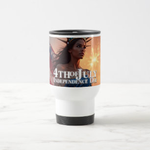 Taza De Viaje Diseño espléndido del 4 de julio - Fuegos artifici