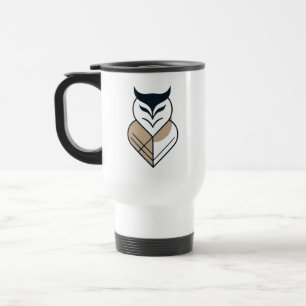 Taza De Viaje diseño geométrico del logotipo de OWL