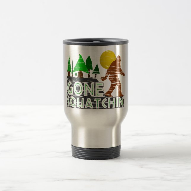 Taza De Viaje Diseño ido original de Squatchin (Centro)