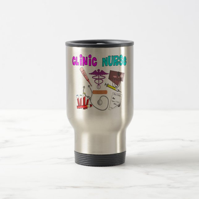 Taza De Viaje Diseño médico único de los regalos de la enfermera (Centro)
