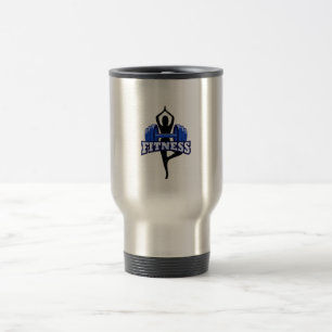 TAZA DE VIAJE DISEÑO MOTIVACIONAL PARA GIMNASIOS DE FITNESS