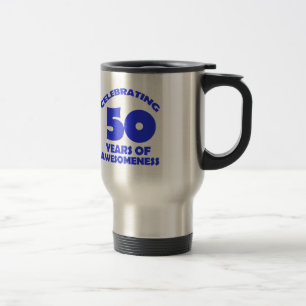Taza De Viaje diseños del cumpleaños de 50 años