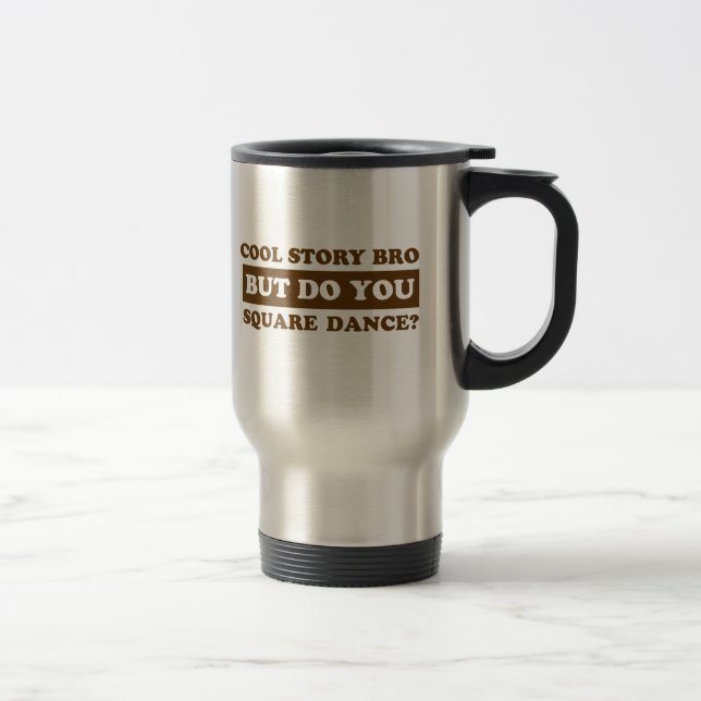 Taza De Viaje diseños del square dance (Derecha)