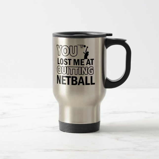 Taza De Viaje Diseños frescos del Netball (Derecha)