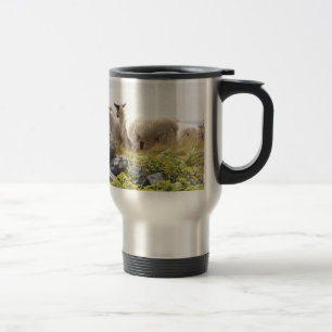 Taza De Viaje Diseños peculiares - ovejas en un campo