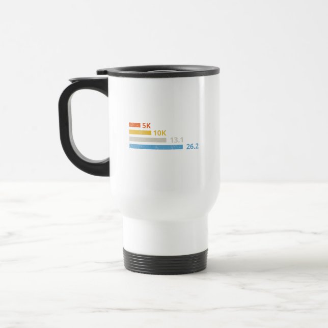Taza De Viaje Distancias de funcionamiento I - 5K 10K 13.1 26.2  (Izquierda)