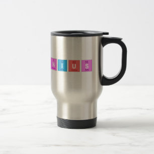 Taza De Viaje Diversión de la química de la tabla periódica