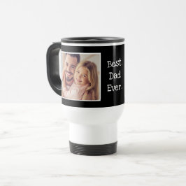 Taza De Viaje Divertida mejor foto de la familia de papá