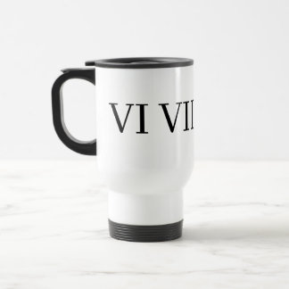 Taza De Viaje divertido 67 número romano