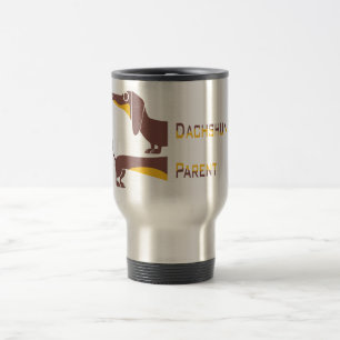 Taza De Viaje Divertido dachshund lindo para padres de perros la
