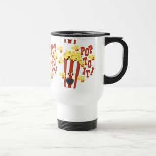 Taza De Viaje Divertido lema de Personalizado de palomitas fresc